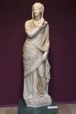 Istanbul, Türkiye - 4 Nisan, 2017: Arkeoloji Müzesi İstanbul, antik sergileyen bugünkü Türkiye Cumhuriyeti topraklarında yaşayan eski imparatorlukların