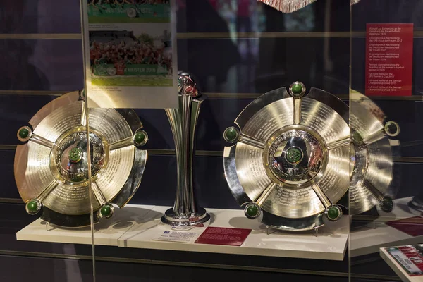 德国慕尼黑 2018年11月25日 位于阿联竞技场领土上的足球俱乐部慕尼黑巴伐利亚成就博物馆 — 图库照片