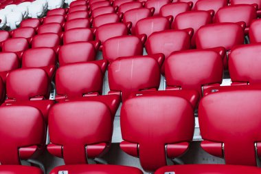 Münih, Almanya - 25 Kasım 2018: Ev stadyumu Allianz Arena Futbol Kulübü Munich Bavyera İçişleri.