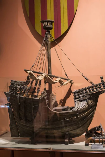 Madrid Espagne Mars 2018 Expositions Musée Maritime Madrid Histoire Marine — Photo