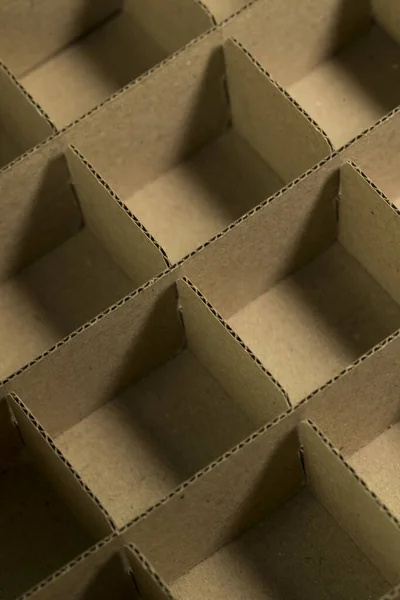 Картонная Коробка Сделанная Бумаги Крупным Планом — стоковое фото