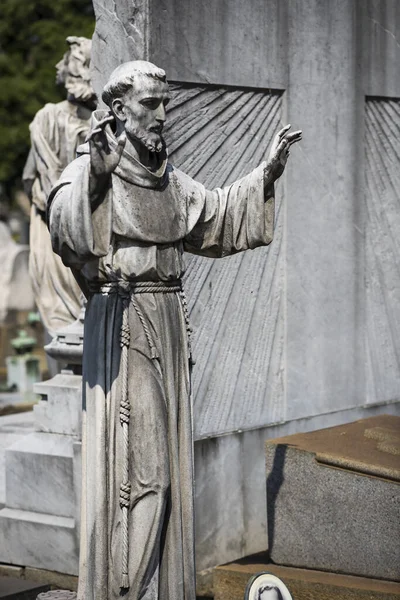 Milano Italia Giugno 2018 Statue Del Lutto Sulle Tombe Del — Foto Stock