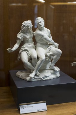 6 HAZİRAN 2018, MİLAN, İTALYA: Milano soylularının lüks eşyalarının sergisi Sforza Kale Müzesi 'nde sergilenmektedir.. 