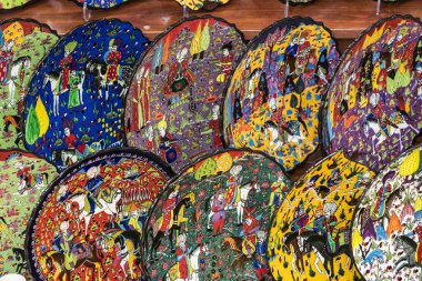 Geleneksel Türk dekoratif seramik iç dekorasyon için