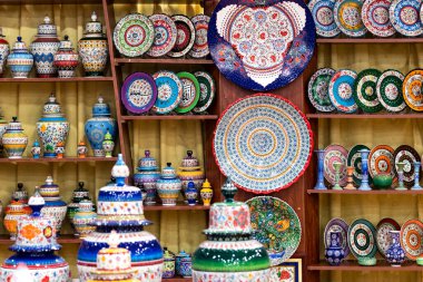 Geleneksel Türk dekoratif seramik iç dekorasyon için