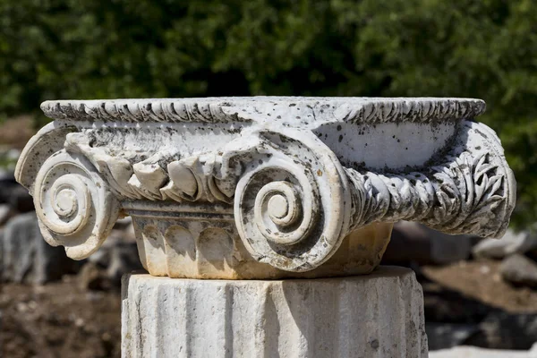 Rovine Dell Antica Città Efeso Edificio Biblioteca Celso Templi Colonne — Foto Stock