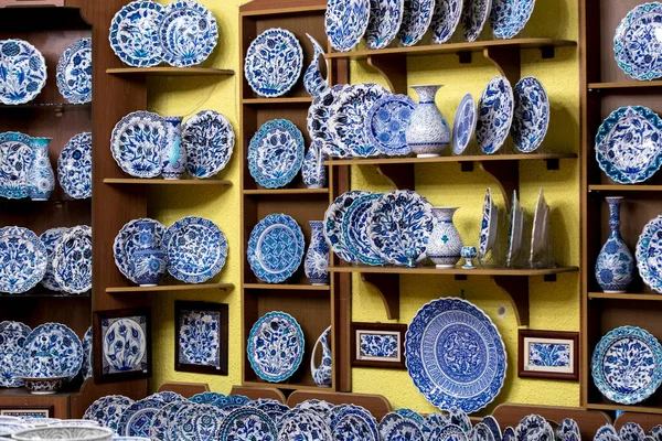 Tradycyjnej Tureckiej Ceramiki Dekoracyjnej Dekoracji Wnętrz — Zdjęcie stockowe