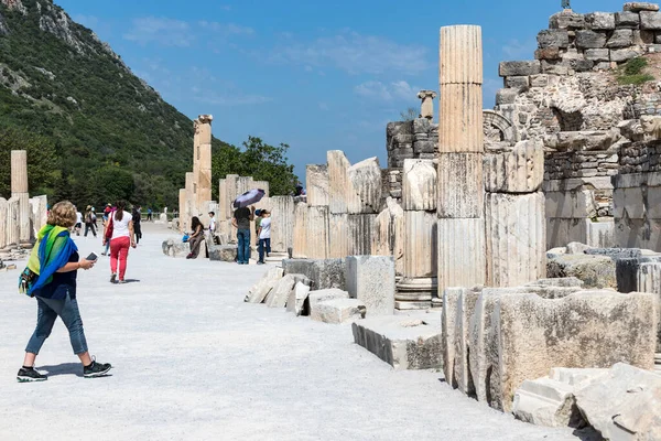 Selcuk Turkey Mei 2017 Ruïnes Van Oude Antieke Stad Efeze — Stockfoto
