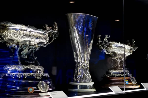 马德里 2018年3月25日 皇家马德里足球俱乐部博物馆杯并颁奖给俱乐部 — 图库照片