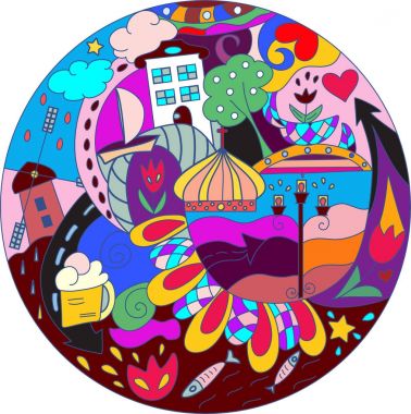 Amsterdam şehir bayrağı.