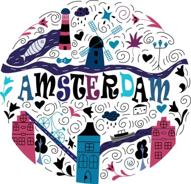 Amsterdam şehir bayrağı.