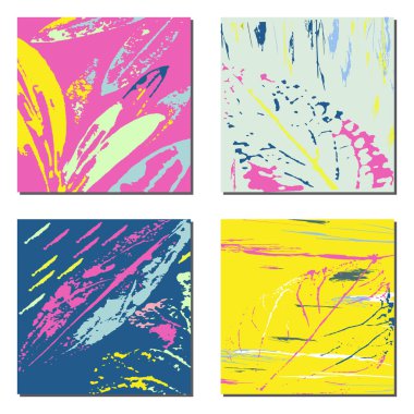 Sanatsal yaratıcı evrensel kart dizisini. Elle çizilmiş dokuları. Düğün, yıldönümü, doğum günü, Sevgililer günü, parti. Tasarım poster, kart, davet, afiş, broşür, el ilanı.