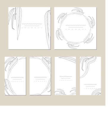 Sanatsal evrensel kart dizisini.