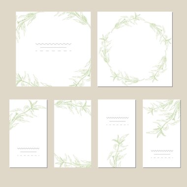 Sanatsal yaratıcı evrensel kart dizisini.