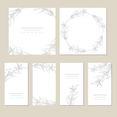 Sanatsal yaratıcı evrensel kart dizisini.