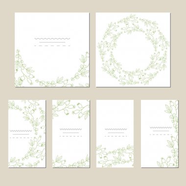 Sanatsal yaratıcı evrensel kart dizisini.