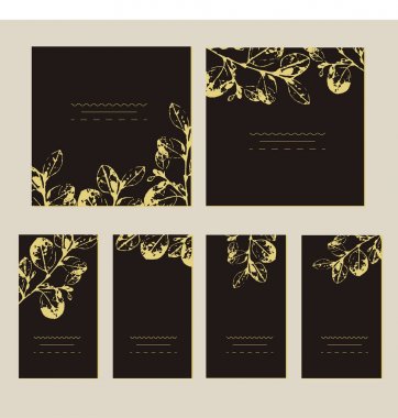 Tasarım şablonları düzen, kozmetikler için mockup tasarım iş ayarla.