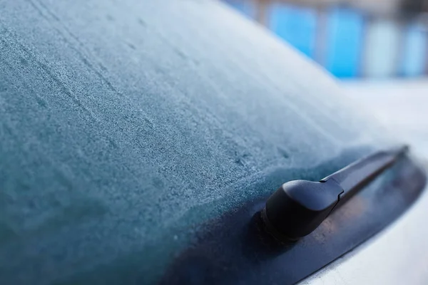 Frozen rear window — Stock Photo, Image