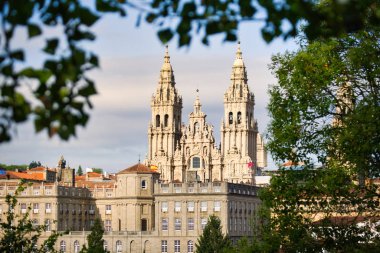 İspanya'da Santiago De Compostela Katedrali Görünümü