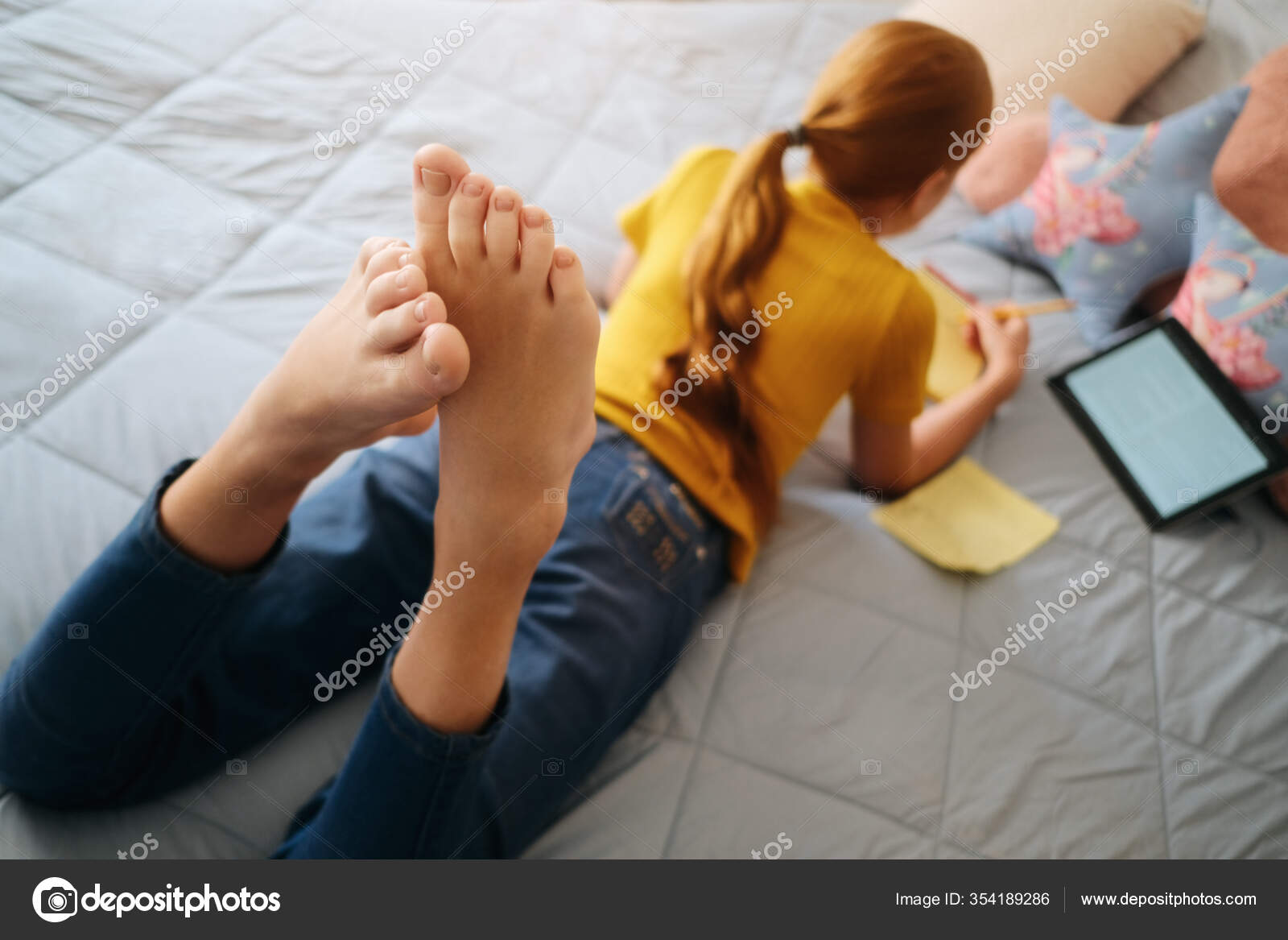 Redhead Girl Feet