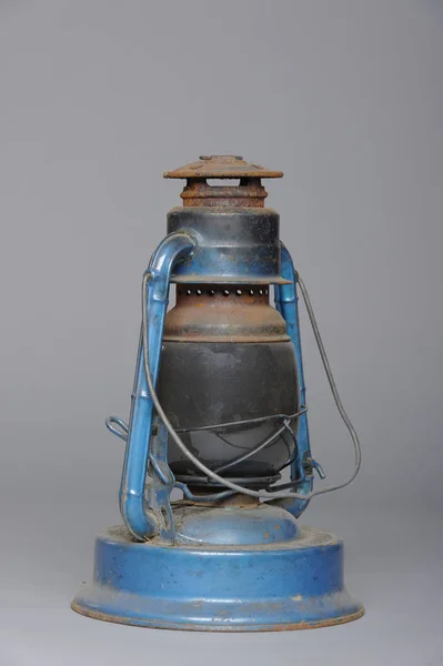 Lanterne à huile utilisée dans les mines de charbon — Photo