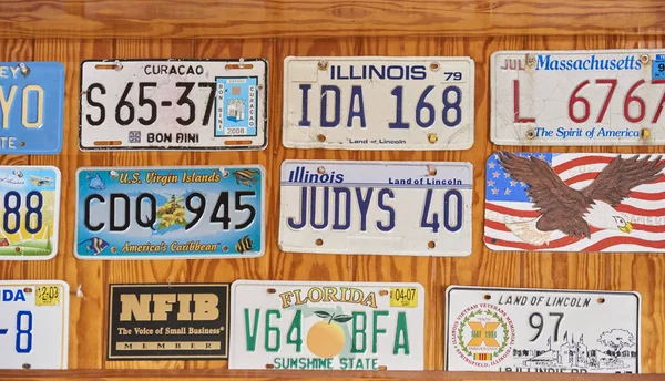 Placas de matrícula estatales — Foto de Stock