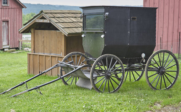 Amish black buggy
