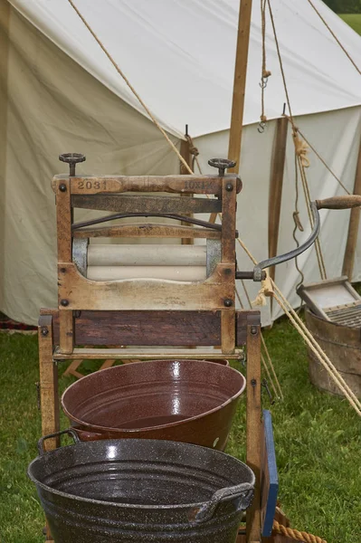 Civil war encampment and camplife — Stock Photo, Image