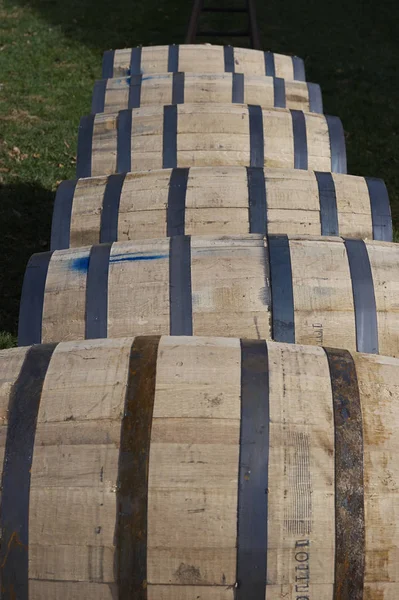 Great Smoky Mountain National Park Tennessee Usa Barili Distillare Bourbon — Foto Stock