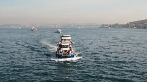 Turecko Istanbulu Pier Trajekt Říjen 2017 — Stock video