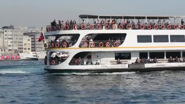 Tacchino Istanbul Molo Traghetto Ottobre 2017 — Video Stock
