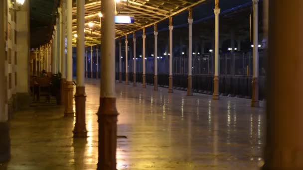 Estación Tren Sirkeci Estación Tren Estación Lluvia Octubre 2017 — Vídeos de Stock