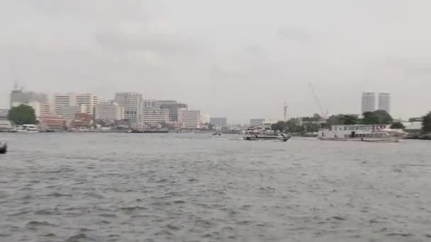 Bangkok, tailandesas, rio, cidade — Vídeo de Stock