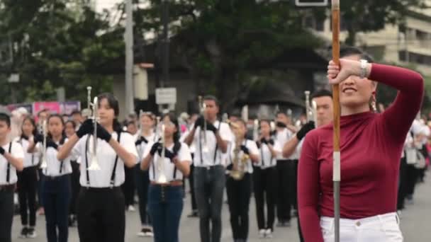 Chiang Mai Wakacje Kwiaty Kwiaty Orchidei Kolorowe Ludzie Dzieci Taniec — Wideo stockowe