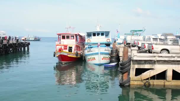 Thailandia Isola Tao Molo Acqua Isola Viaggi Mare — Video Stock
