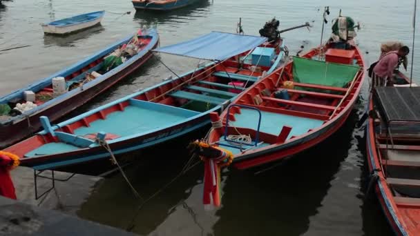 Thailand Island Tao Pier Water Island Travel Sea — Stock Video