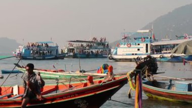 Tayland ada tao iskele, su, Island Seyahat deniz