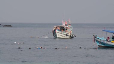 Tayland ada tao iskele, su, Island Seyahat deniz