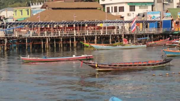 Tailandia Isla Tao Muelle Agua Isla Viaje Mar — Vídeos de Stock