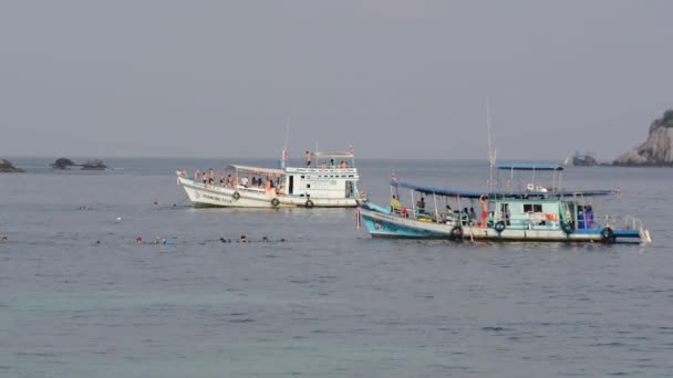 Tailandia Isla Tao Muelle Agua Isla Viaje Mar — Vídeo de stock