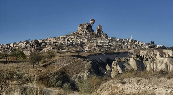 Pavo blanco, Capadocia, roca, paisaje, recorrido, anatolia, goreme, montaña — Foto de Stock