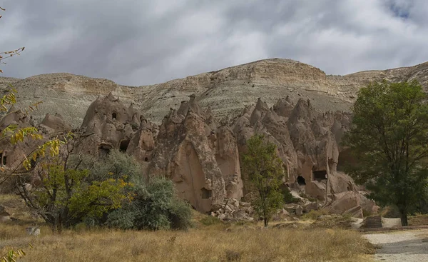 Tturkey, Cappadocia, rock, tájkép, utazás, Anatólia, goreme, hegyi — Stock Fotó