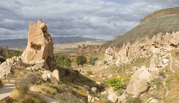 Tturkey, Cappadocia, rock, tájkép, utazás, Anatólia, goreme, hegyi — Stock Fotó