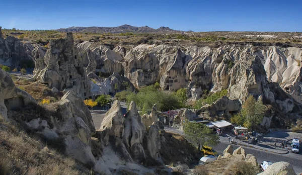 Tturkey, Kappadokie, rock, krajina, cestování, Anatolie, goreme, Hora — Stock fotografie