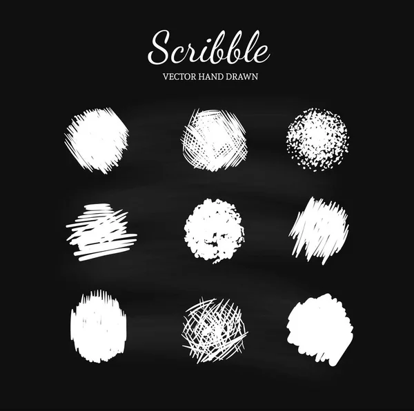 Scribble smears set 3 — Stock Vector