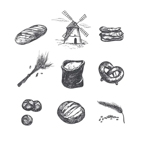 Boulangerie set 5 — Image vectorielle