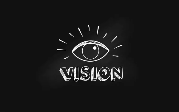 Metáfora de la intuición y la visión — Archivo Imágenes Vectoriales
