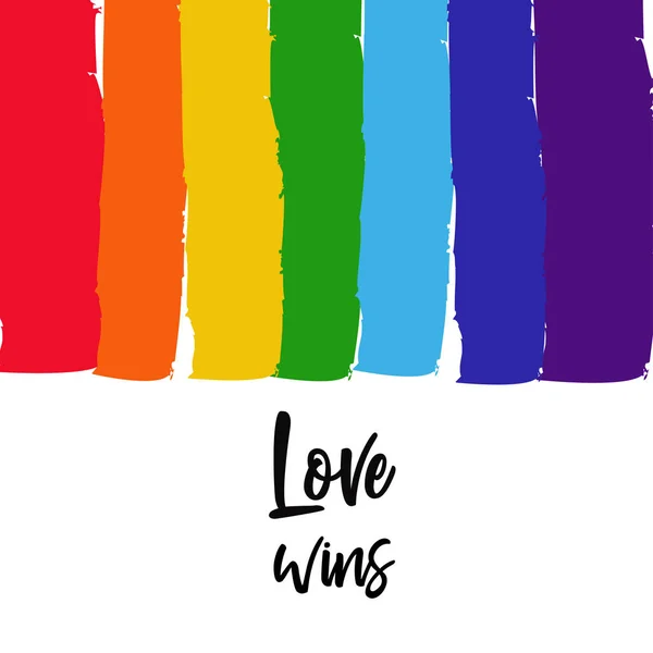 Concepto LGBT con arco iris 5 — Vector de stock