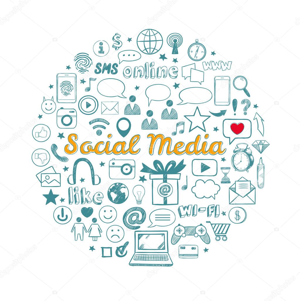 Social Media icons set