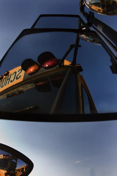 Autobuses escolares estacionados —  Fotos de Stock